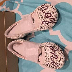 Ellen Degeneres Kids Shoes - White with Purple Accents